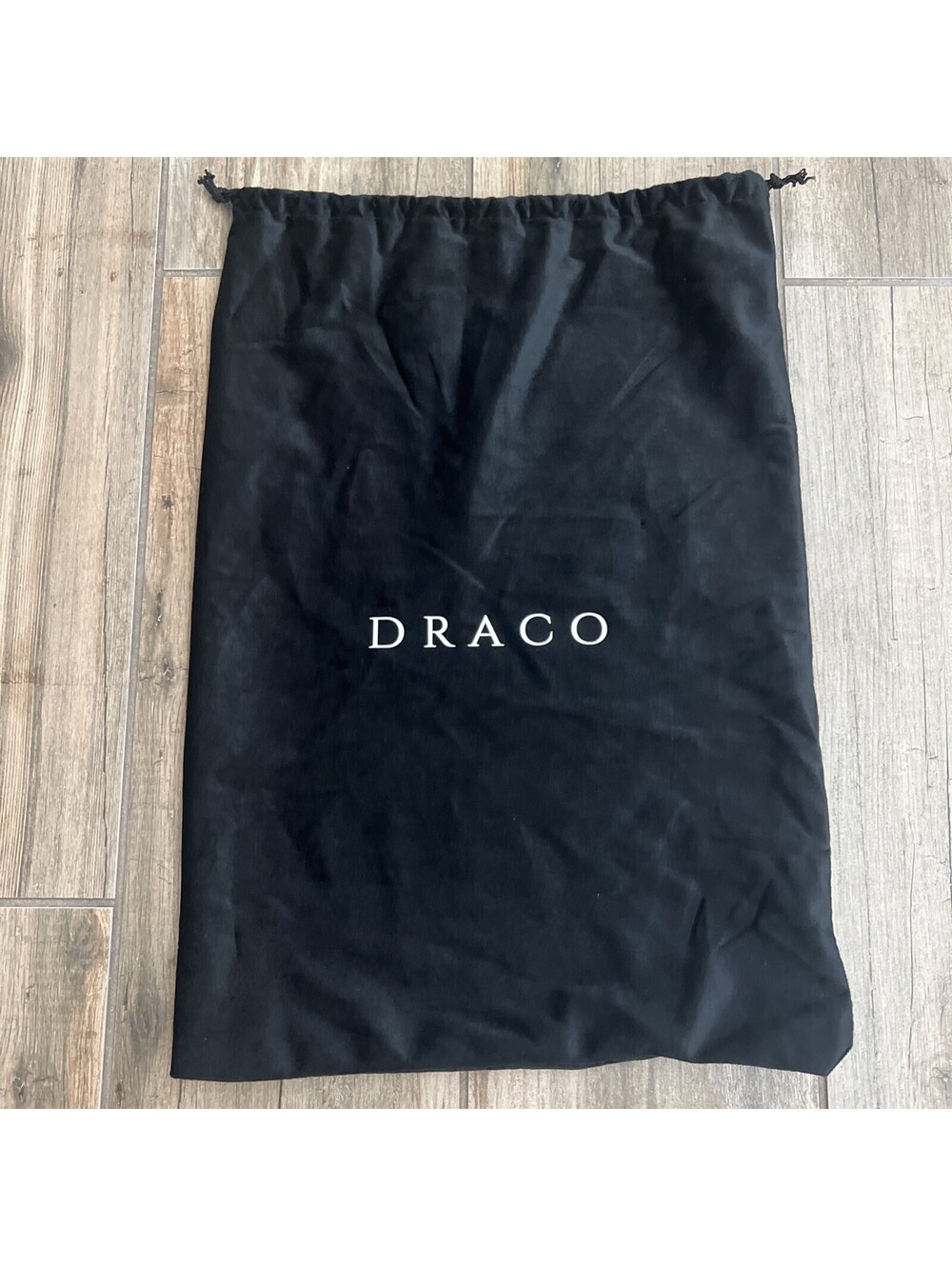 Draco Slides Velvet Black Dust Bag 11” X16”